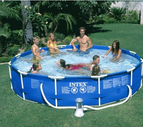 10 ft x 30 in Metal Frame Pool Set with Cartridge Filter Pump